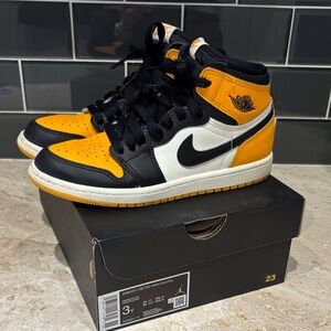 Jordan Kids Sneakers Black Yellow White